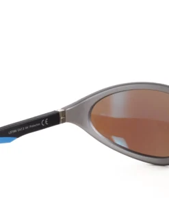 Occhiali da Sole Sportivo Unisex Casual Sunglasses Uomo Donna Montatura Curva Silver Lenti Specchiate GIOSAL-OC1070A