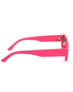 Occhiali da Sole Uomo Donna Unisex Casual Sunglasses Lenti Nero Squadrate Rosa Fluo GIOSAL-OC1062A