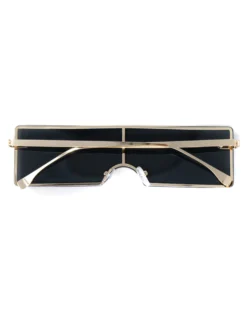 Occhiali da Sole Uomo Unisex Nero Lenti Scure Doppie Sunglasses GIOSAL-OC1008A