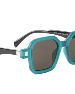 Occhiali da Sole Uomo Unisex Sunglasses Geometrici Squadrati Esclusivi Turchese GIOSAL-OC1086A