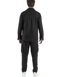 Outfit Camicia Pantaloni Cargo Lino OU2511A