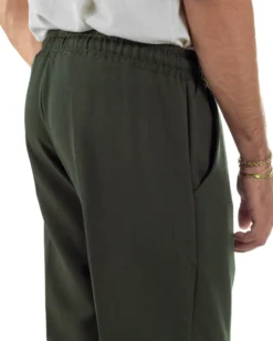 Pantaloni Uomo Pantalaccio Morbido Coulisse Viscosa Invernale Verde P6340A