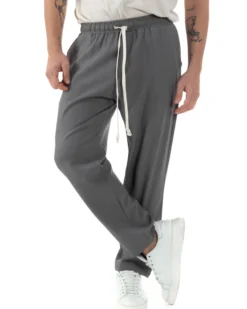 Pantaloni Uomo Pantalaccio Viscosa Morbido Regular Fit Grigio P6244A