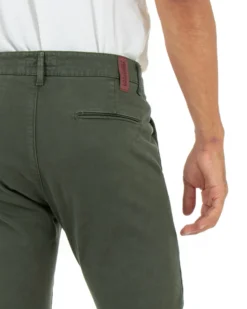 Pantaloni Uomo Tasca America Lungo Classico Slim Verde Militare GIOSAL-P5404A