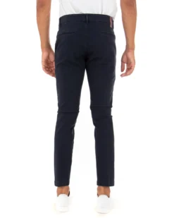 Pantaloni Uomo Tasca America Lungo Classico Slim Blu GIOSAL-P5409A