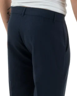 Pantaloni uomo viscosa leggera abbottonatura allungata tasche america classico blu GIOSAL-P6255A
