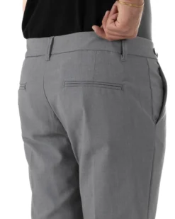 Pantaloni uomo viscosa pinces classico abbottonatura allungata estivo grigio GIOSAL-P6453A