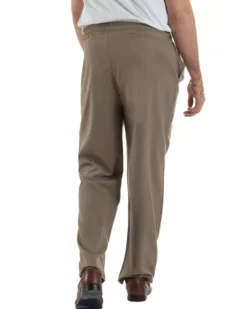 Pantaloni uomo viscosa wide leg coulisse pantalaccio nervatura beige GIOSAL-P6490A