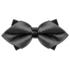 Papillon Uomo Unisex Con Punte Elegante Cerimonia Bicolore Tinta Unita Grigio Scuro GIOSAL-CP1135A