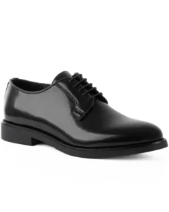 Scarpe Uomo Classiche Stringate Ecopelle Abrasivate Eleganti Cerimonia Derby Con Lacci Suola Di Gomma Casual Nero GIOSAL-S1277A