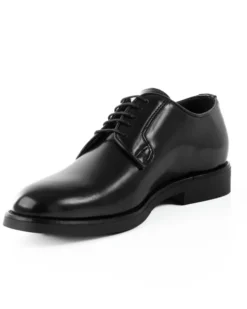Scarpe Uomo Classiche Stringate Ecopelle Abrasivate Eleganti Cerimonia Derby Con Lacci Suola Di Gomma Casual Nero GIOSAL-S1277A
