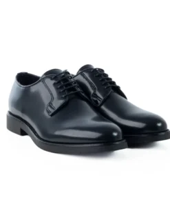 Scarpe Uomo Classiche Stringate Ecopelle Abrasivate Eleganti Cerimonia Derby Con Lacci Suola Di Gomma Casual Blu GIOSAL-S1278A