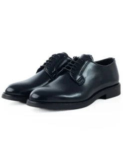 Scarpe Uomo Classiche Stringate Ecopelle Abrasivate Eleganti Cerimonia Derby Con Lacci Suola Di Gomma Casual Blu GIOSAL-S1278A