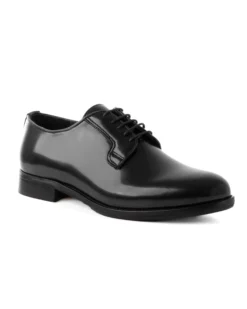 Scarpe Uomo Classiche Stringate Ecopelle Abrasivate Eleganti Cerimonia Derby Con Lacci Suola Di Cuoio Casual Nero GIOSAL-S1275A