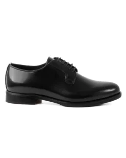 Scarpe Uomo Classiche Stringate Ecopelle Abrasivate Eleganti Cerimonia Derby Con Lacci Suola Di Cuoio Casual Nero GIOSAL-S1275A