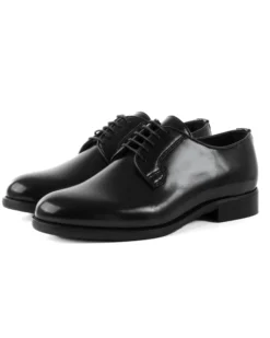 Scarpe Uomo Classiche Stringate Ecopelle Abrasivate Eleganti Cerimonia Derby Con Lacci Suola Di Cuoio Casual Nero GIOSAL-S1275A