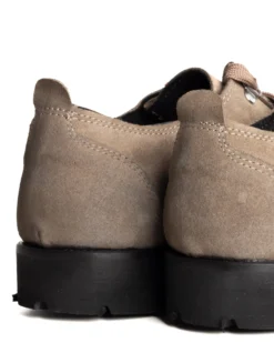 Scarpe Uomo Mocassini Ingegnere Con Ganci E Lacci Casual Camoscio Tinta Unita Beige GIOSAL-S1254A