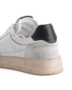 Scarpe Uomo Sneakers Bianche Casual Sportive Ecopelle Camoscio GIOSAL-S1185A