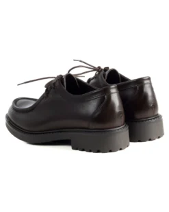 Scarpe Uomo Stringate Derby Lacci Eleganti Pelle Testa Di Moro S1302A