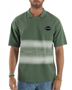 T-shirt Oversize Cotone Polo Sfumata TS3177A