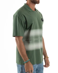 T-shirt Oversize Cotone Polo Sfumata TS3177A