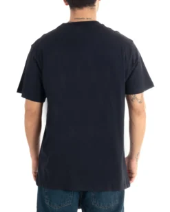 T-shirt Uomo Cotone Girocollo Gola Alta Basic Tinta Unita Blu TS2981A