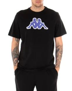 T-shirt Uomo Kappa Logo Zobi Casual Girocollo Basic Nera GIOSAL-TS2457A