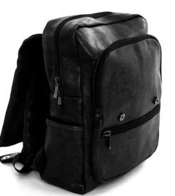 Zaino zainetto da spalla borsa uomo unisex ecopelle nero GIOSAL-ZU1137A