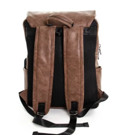 Zaino zainetto da spalla borsa uomo unisex ecopelle cuoio marrone GIOSAL-ZU1136A