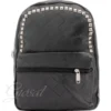 Zaino Zainetto Da Spalla Borsa Uomo Unisex Ecopelle Nero Borchie Quadri GIOSAL-ZU1027A