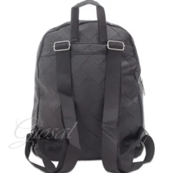 Zaino Zainetto Da Spalla Borsa Uomo Unisex Ecopelle Nero Borchie Quadri GIOSAL-ZU1027A